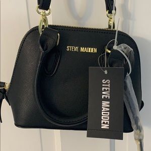 Steve Madden Small Black Cross-Body Satchel